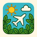 icon_weather_airplane_organic_pattern icon preview