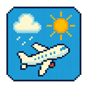 icon_weather_airplane_pixel_art icon preview