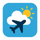 icon_weather_airplane_simplified icon preview
