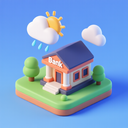 icon_weather_bank_3d_isometric icon preview