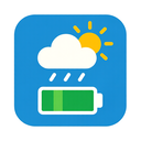 icon_weather_battery_flat_design icon preview