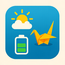 icon_weather_battery_origami icon preview