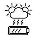 icon_weather_battery_outline icon preview