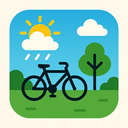 icon_weather_bicycle_organic icon preview