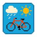 icon_weather_bicycle_pixel_art icon preview