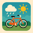 icon_weather_bicycle_retro icon preview