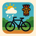 icon_weather_bicycle_tribal icon preview