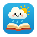 icon_weather_book_cartoon icon preview