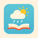 icon_weather_book_flat_pastel icon preview