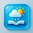 icon_weather_book_glassy icon preview