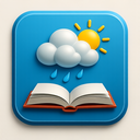 icon_weather_book_metallic icon preview