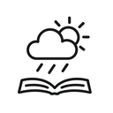 icon_weather_book_minimal_outline icon preview