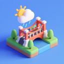 icon_weather_bridge_3d_isometric icon preview