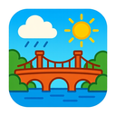 icon_weather_bridge_cartoon icon preview
