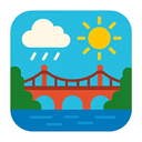 icon_weather_bridge_flat_design icon preview