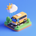 icon_weather_bus_3d_isometric icon preview