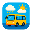 icon_weather_bus_cartoon icon preview
