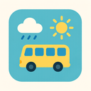 icon_weather_bus_flat_pastel icon preview