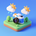 icon_weather_camera_3d_isometric icon preview