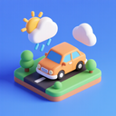 icon_weather_car_3d_isometric icon preview
