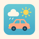 icon_weather_car_flat_pastel icon preview