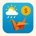 icon_weather_coin_origami icon preview