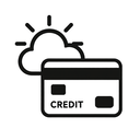 icon_weather_credit_card_monochrome icon preview