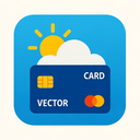 icon_weather_credit_card_vector icon preview