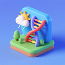 icon_weather_dna_strand_3d_isometric icon preview