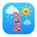 icon_weather_dna_strand_cartoon icon preview