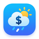 icon_weather_dollar_sign_abstract icon preview