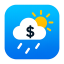 icon_weather_dollar_sign_asymmetrical icon preview