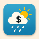 icon_weather_dollar_sign_elegant icon preview