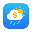 icon_weather_dollar_sign_flat_design icon preview