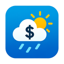 icon_weather_dollar_sign_geometric icon preview
