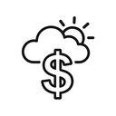 icon_weather_dollar_sign_line_art icon preview