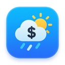 icon_weather_dollar_sign_modern icon preview