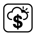icon_weather_dollar_sign_monochrome icon preview