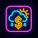 icon_weather_dollar_sign_neon icon preview