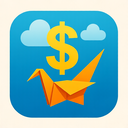 icon_weather_dollar_sign_origami icon preview