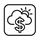icon_weather_dollar_sign_outline icon preview