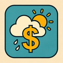 icon_weather_dollar_sign_retro icon preview