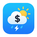 icon_weather_dollar_sign_sharp_edges icon preview
