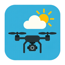 icon_weather_drone_flat_design icon preview