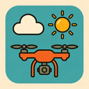 icon_weather_drone_retro icon preview