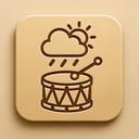 icon_weather_drum_embossed icon preview