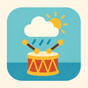 icon_weather_drum_flat_pastel icon preview