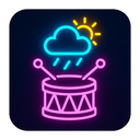 icon_weather_drum_neon icon preview