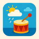 icon_weather_drum_origami icon preview