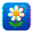 icon_weather_flower_digital_glitch icon preview